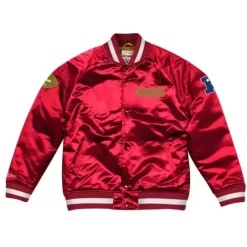 Apparel Mitchell & Ness Jackets & Outerwear-Heavyweight Satin Jacket San Francisco 49Ers