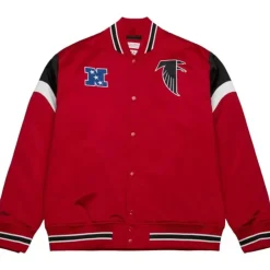 Apparel Mitchell & Ness Jackets & Outerwear-Heavyweight Satin Jacket Atlanta Falcons