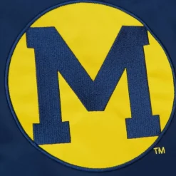 Apparel Mitchell & Ness Jackets & Outerwear-Heavyweight Satin Jacket University Of Michigan
