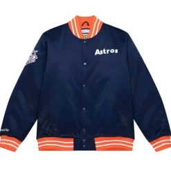 Apparel Mitchell & Ness Jackets & Outerwear-Heavyweight Satin Jacket Houston Astros