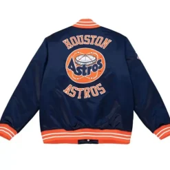 Apparel Mitchell & Ness Jackets & Outerwear-Heavyweight Satin Jacket Houston Astros