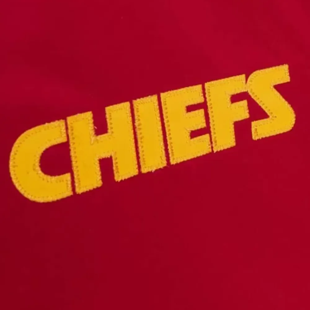 Apparel Mitchell & Ness Jackets & Outerwear-Heavyweight Satin Jacket Kansas City Chiefs