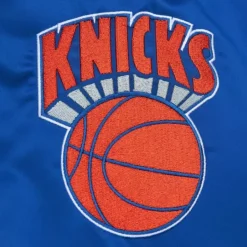 Apparel Mitchell & Ness Jackets & Outerwear-Heavyweight Satin Jacket New York Knicks