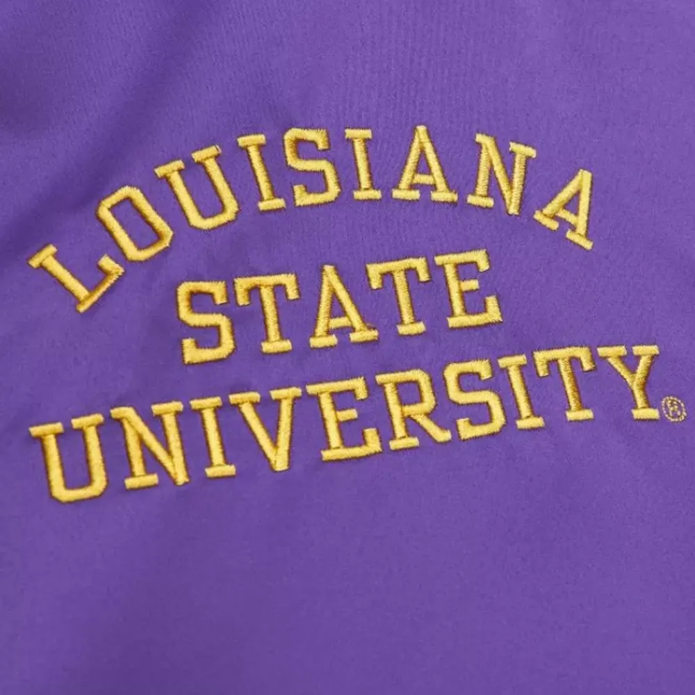 Apparel Mitchell & Ness Jackets & Outerwear-Heavyweight Satin Jacket Louisiana State University