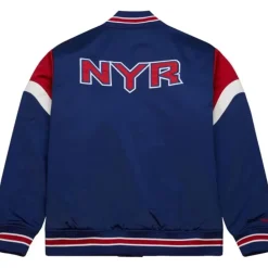 Apparel Mitchell & Ness Jackets & Outerwear-Heavyweight Satin Jacket New York Rangers