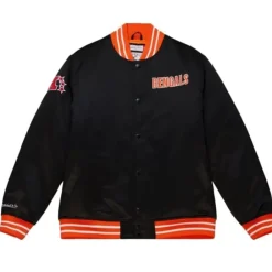 Apparel Mitchell & Ness Jackets & Outerwear-Heavyweight Satin Jacket Cincinnati Bengals