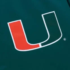 Apparel Mitchell & Ness Jackets & Outerwear-Heavyweight Satin Jacket University Of Miami