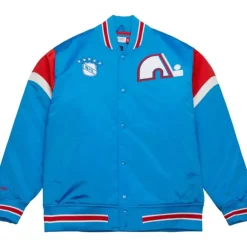 Apparel Mitchell & Ness Jackets & Outerwear-Heavyweight Satin Jacket Quebec Nordiques