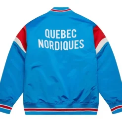 Apparel Mitchell & Ness Jackets & Outerwear-Heavyweight Satin Jacket Quebec Nordiques
