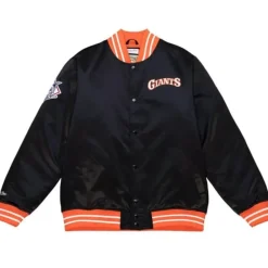 Apparel Mitchell & Ness Jackets & Outerwear-Heavyweight Satin Jacket San Francisco Giants