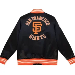 Apparel Mitchell & Ness Jackets & Outerwear-Heavyweight Satin Jacket San Francisco Giants