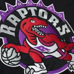 Apparel Mitchell & Ness Jackets & Outerwear-Heavyweight Satin Jacket Toronto Raptors