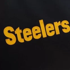 Apparel Mitchell & Ness Jackets & Outerwear-Heavyweight Satin Jacket Pittsburgh Steelers