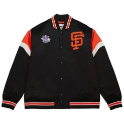 Apparel Mitchell & Ness Jackets & Outerwear-Heavyweight Satin Jacket San Francisco Giants