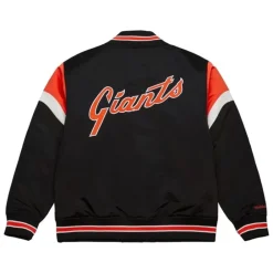 Apparel Mitchell & Ness Jackets & Outerwear-Heavyweight Satin Jacket San Francisco Giants