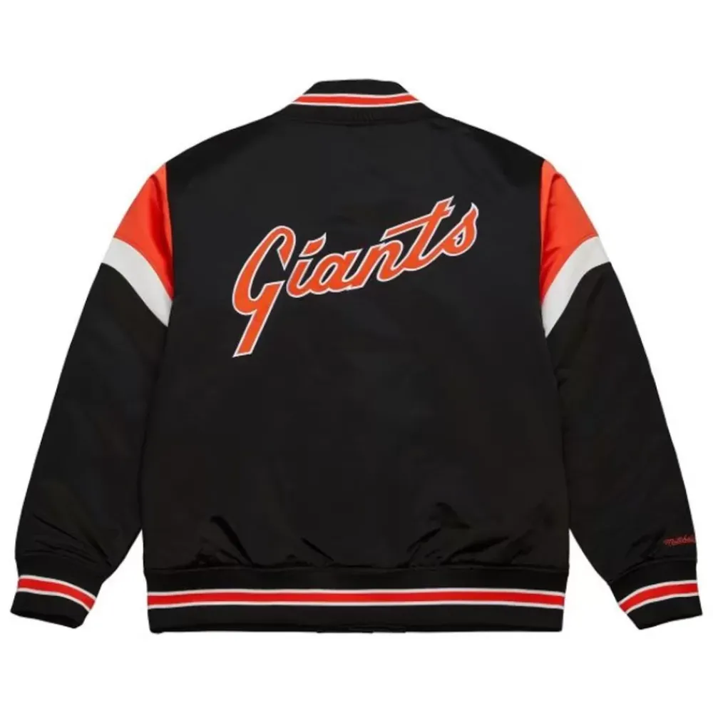 Apparel Mitchell & Ness Jackets & Outerwear-Heavyweight Satin Jacket San Francisco Giants