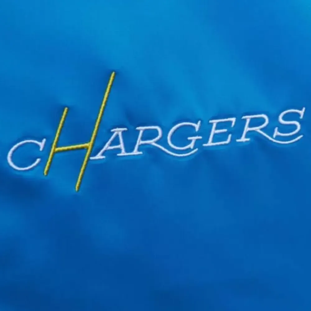 Apparel Mitchell & Ness Jackets & Outerwear-Heavyweight Satin Jacket Los Angeles Chargers