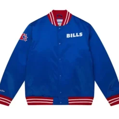 Apparel Mitchell & Ness Jackets & Outerwear-Heavyweight Satin Jacket Buffalo Bills