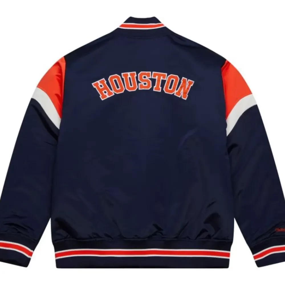 Apparel Mitchell & Ness Jackets & Outerwear-Heavyweight Satin Jacket Houston Astros