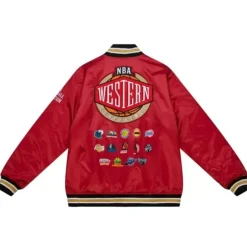 Apparel Mitchell & Ness Jackets & Outerwear-Heavyweight Satin Jacket Update All Star West