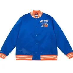 Apparel Mitchell & Ness Jackets & Outerwear-Heavyweight Satin Jacket New York Knicks