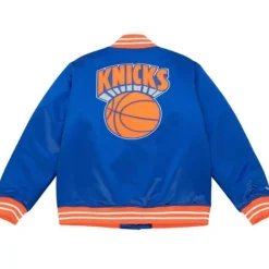 Apparel Mitchell & Ness Jackets & Outerwear-Heavyweight Satin Jacket New York Knicks