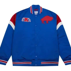 Apparel Mitchell & Ness Jackets & Outerwear-Heavyweight Satin Jacket Buffalo Bills