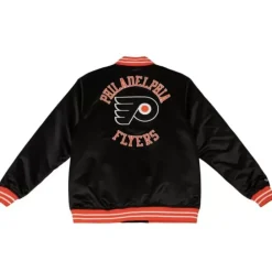 Apparel Mitchell & Ness Jackets & Outerwear-Heavyweight Satin Jacket Philadelphia Flyers