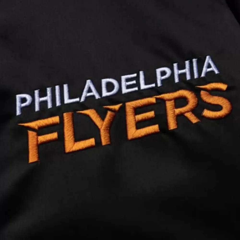 Apparel Mitchell & Ness Jackets & Outerwear-Heavyweight Satin Jacket Philadelphia Flyers