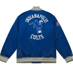 Apparel Mitchell & Ness Jackets & Outerwear-Heavyweight Satin Jacket Indianapolis Colts