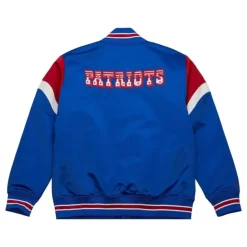 Apparel Mitchell & Ness Jackets & Outerwear-Heavyweight Satin Jacket New England Patriots