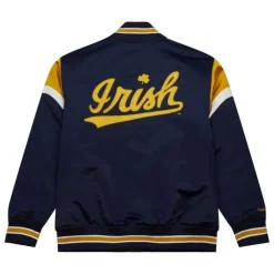 Apparel Mitchell & Ness Jackets & Outerwear-Heavyweight Satin Jacket University Of Notre Dame
