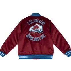 Apparel Mitchell & Ness Jackets & Outerwear-Heavyweight Satin Jacket Colorado Avalanche