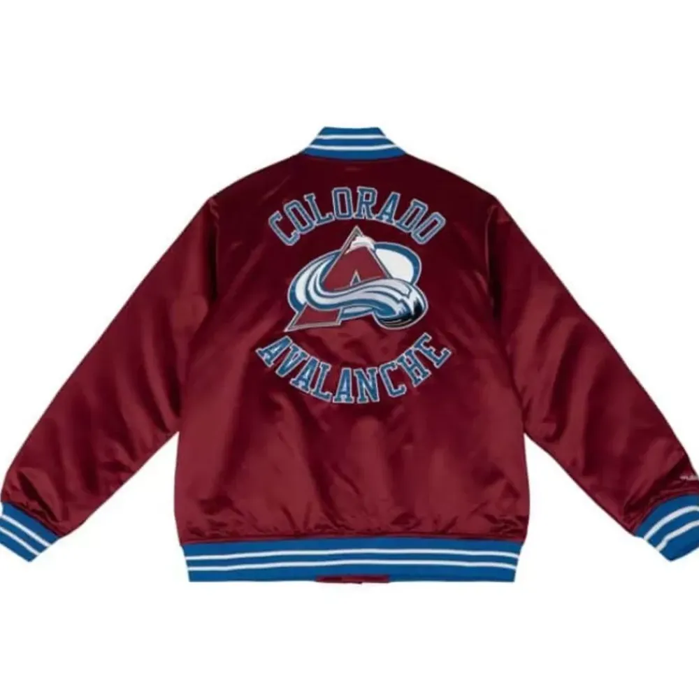Apparel Mitchell & Ness Jackets & Outerwear-Heavyweight Satin Jacket Colorado Avalanche
