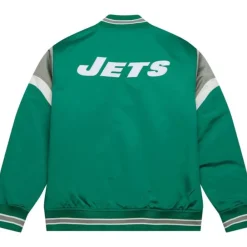 Apparel Mitchell & Ness Jackets & Outerwear-Heavyweight Satin Jacket New York Jets