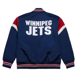 Apparel Mitchell & Ness Jackets & Outerwear-Heavyweight Satin Jacket Winnipeg Jets