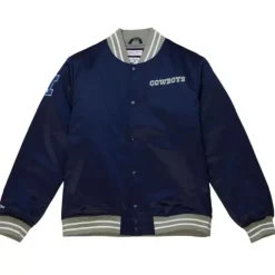 Apparel Mitchell & Ness Jackets & Outerwear-Heavyweight Satin Jacket Dallas Cowboys