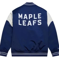 Apparel Mitchell & Ness Jackets & Outerwear-Heavyweight Satin Jacket Toronto Maple Leafs