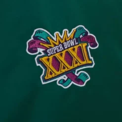 Apparel Mitchell & Ness Jackets & Outerwear-Heavyweight Satin Jacket Green Bay Packers