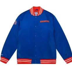 Apparel Mitchell & Ness Jackets & Outerwear-Heavyweight Satin Jacket Denver Broncos