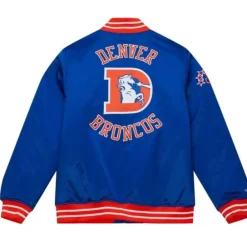 Apparel Mitchell & Ness Jackets & Outerwear-Heavyweight Satin Jacket Denver Broncos