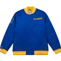 Apparel Mitchell & Ness Jackets & Outerwear-Heavyweight Satin Jacket Los Angeles Rams