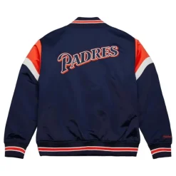Apparel Mitchell & Ness Jackets & Outerwear-Heavyweight Satin Jacket San Diego Padres