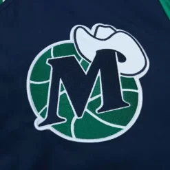 Apparel Mitchell & Ness Jackets & Outerwear-Heavyweight Satin Jacket Dallas Mavericks