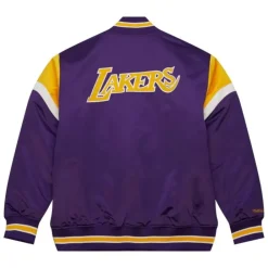 Apparel Mitchell & Ness Jackets & Outerwear-Heavyweight Satin Jacket Los Angeles Lakers