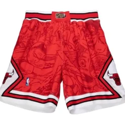 Apparel Mitchell & Ness Shorts-Hebru Shorts Chicago Bulls
