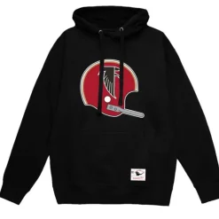 Apparel Mitchell & Ness Hoodies & Sweatshirts-Helmet 1 Hoodie Atlanta Falcons