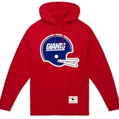 Apparel Mitchell & Ness Hoodies & Sweatshirts-Helmet 1 Hoodie New York Giants