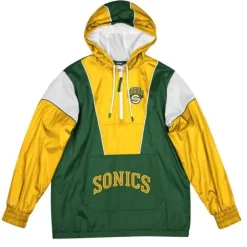 Apparel Mitchell & Ness Jackets & Outerwear-Highlight Reel Windbreaker Seattle Supersonics