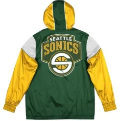 Apparel Mitchell & Ness Jackets & Outerwear-Highlight Reel Windbreaker Seattle Supersonics